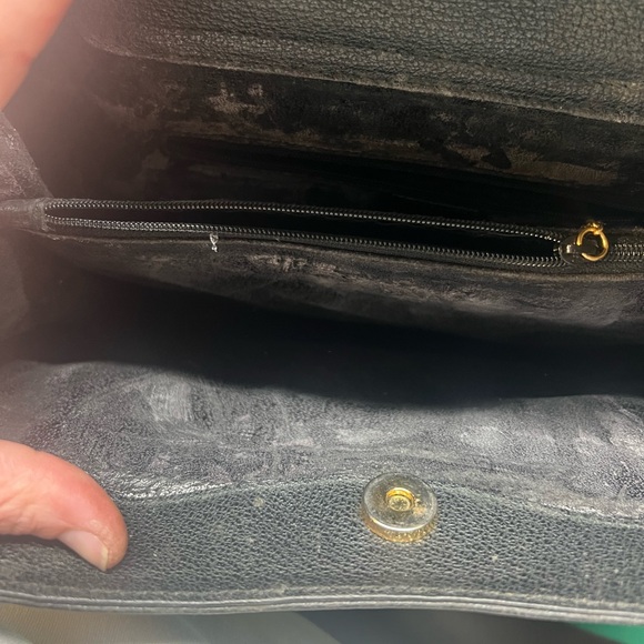 Vintage Gucci Bamboo Handle Suede Tote Bag - Black (Tom Ford Era) - Picture 6 of 9